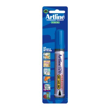 PERMANENT MARKER DRY SAFE 170 BLAUW (BLISTER) (12 PER OVERDOOS)