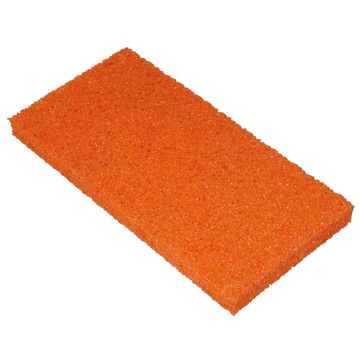 SPONSRUBBER ORANJE 280 X 140 X 20 MM (100 PER OVERDOOS)