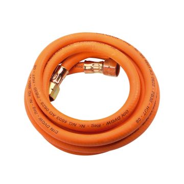 GASSLANG RUBBER 2 M MET KOPPELSTUK Ø 6,3 MM (2 PER OVERDOOS)