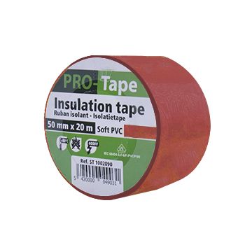 ISOLATIETAPE 50 MM X 20M X 0,15MM, VDE / ROOD (80 PER OVERDOOS)