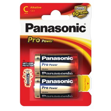 BATTERIJ PANASONIC "PRO POWER"- TYPE C (12 PER OVERDOOS)