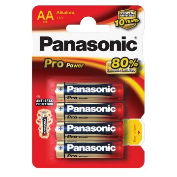 BATTERIJ PANASONIC "PRO POWER"- TYPE AA (12 PER OVERDOOS)