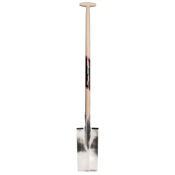 SPADE DUBBELE RAND - MODEL “CHARLEROI” - MET HOUTEN T-STEEL (5 PER OVERDOOS)