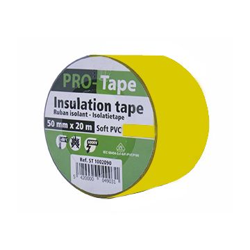 ISOLATIETAPE 50 MM X 20M X 0,15MM, VDE / GEEL (80 PER OVERDOOS)