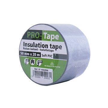 ISOLATIETAPE 50 MM X 20M X 0,15MM, VDE / GRIJS (80 PER OVERDOOS)