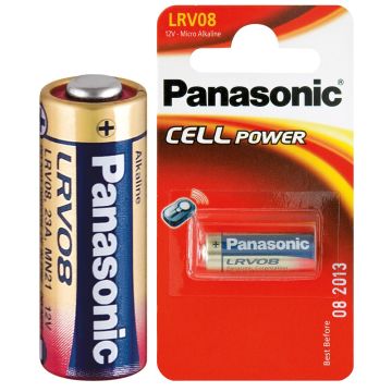 BATTERIJ PANASONIC "LITHIUM POWER"- TYPE LRV08/MN21-23GA (10 PER OVERDOOS)