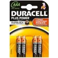 BATTERIJ DURACELL "PLUS POWER"- TYPE AAA / LR03 (10 PER OVERDOOS)