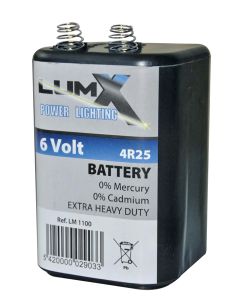 BLOKBATTERIJ 6 V - TYPE 4R25 K/ZN 9 AH (24 PER OVERDOOS)