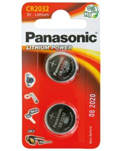 PILE PANASONIC "LITHIUM POWER" PILES BOUTON - TYPE CR-2032 (12 PCS PAR SUREMBAL.)