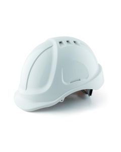 CASQUE DE CHANTIER BLANC AVEC SERRAGE SLIDE-LOCK - EN 397 (25 PCS PAR SUREMBAL.)