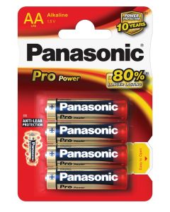 BATTERIJ PANASONIC "PRO POWER"- TYPE AA (12 PER OVERDOOS)