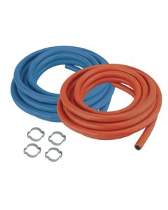 SET OF 2 X 4M OX & AD HOSES (Ø6.3MM) + HOSE CLIPS - 039094