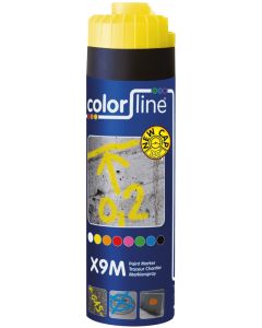 X9M PAINT MARKER - 500 ML - FLUO GEEL (12 PER OVERDOOS)