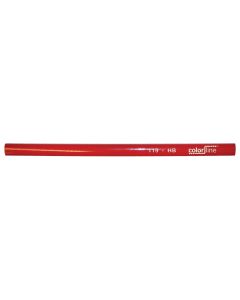 SCHRIJNWERKERSPOTLOOD "TYPE 119", OVALE VORM, ROOD GELAKT - 30 CM - PER 100 STUKS (2 PER OVERDOOS)