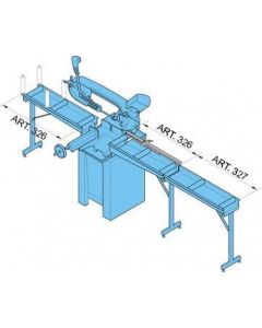 SUPPLEMENTARE MODULE, ROLLENTAFELS VOOR AANVOER EN AFVOER WERKSTUKKEN, VOOR DE ZAAGMACHINES OP VOET - 7133610