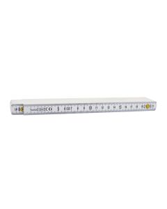 PLOOIMETER UIT KUNSTSTOF 2 M X 16 MM - WIT - FIBER