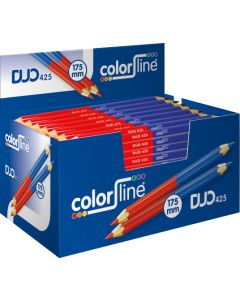 DUO MARKER "PRO 425" 50% ROOD / 50% BLAUW - Ø 10 MM X 17,5 CM - PER 100 STUKS (2 PER OVERDOOS)