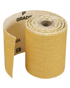 SCHUURPAPIER MINIROL P60 - 5 M X 115 MM - GEEL (10 PER OVERDOOS)