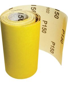 SCHUURPAPIER MINIROL P40 - 5 M X 115 MM - GEEL (10 PER OVERDOOS)