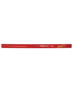 SCHRIJNWERKERSPOTLOOD "PRO 101", OVALE VORM, ROOD GELAKT - 30 CM - PER 100 STUKS (2 PER OVERDOOS)